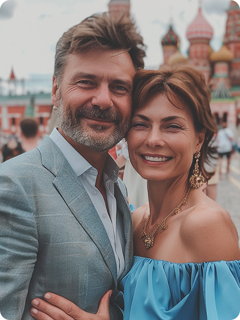 Милая пара в возрасте